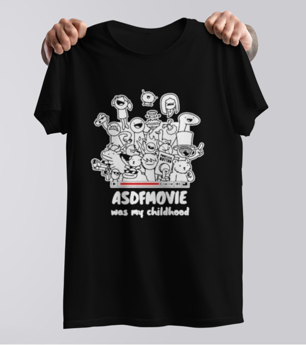Sharkrobot ASDFMovie Characters Nostalgia Childhood Collection T-Shirt