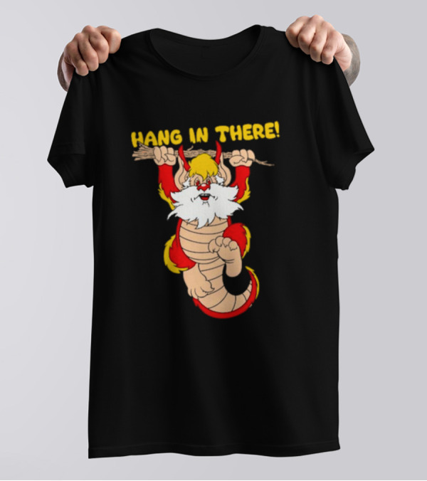 Hang In There Snarf Hanging On Tree Branch T-Shirt