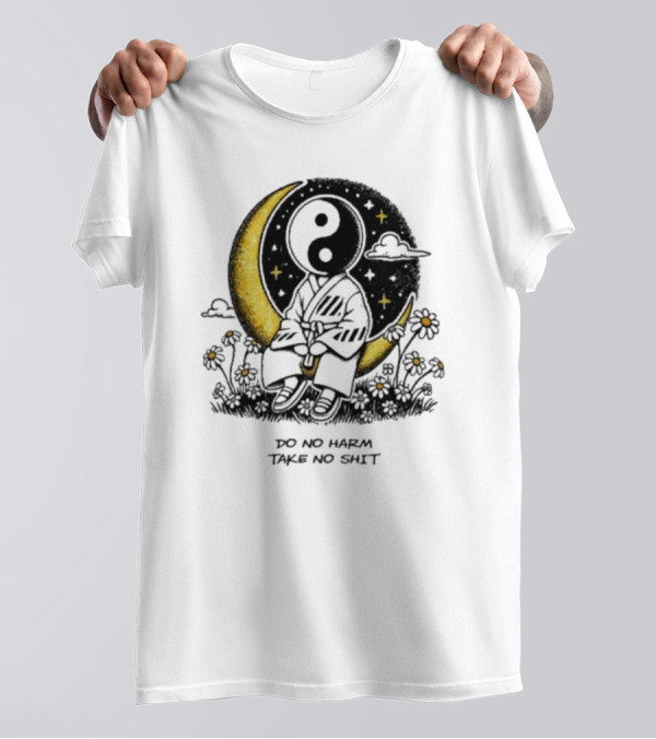 Third Eye Kingdom Yin Yang Moon Do No Harm Take No Shit T-Shirt
