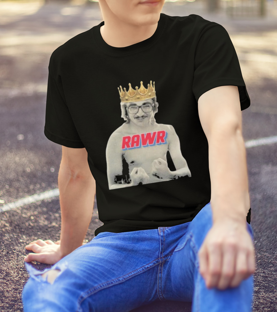 RAWR Young Greg Cote Wearing Crown T-Shirt