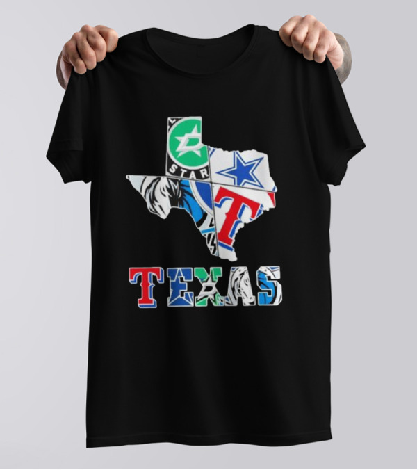 Texas Dallas Cowboys Stars Rangers Mavericks Sports Team T-Shirt