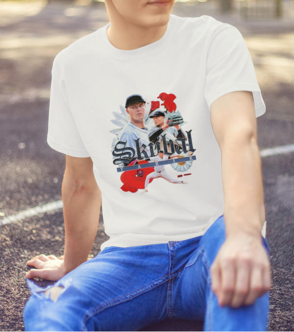 Skubal Tarik Baseball Player Floral Collage T-Shirt