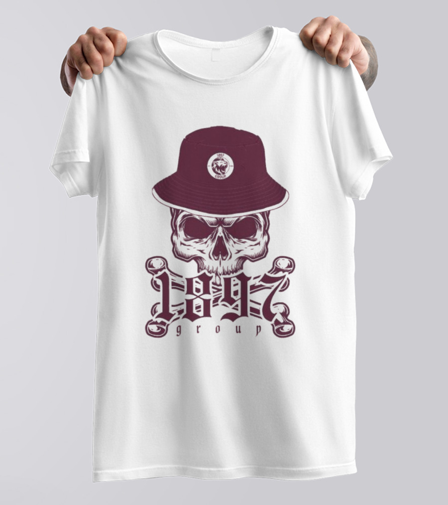 1897 Group Skull With Hat T-Shirt