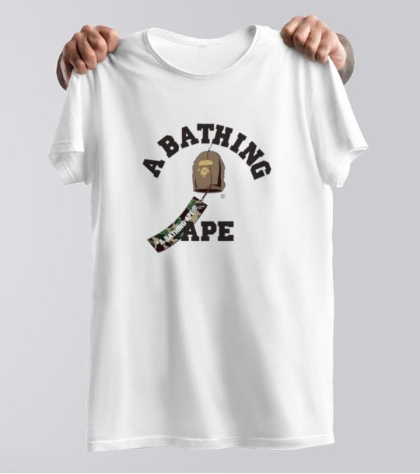 A Bathing Ape Camouflage Wind Chimes Ape Head T-Shirt