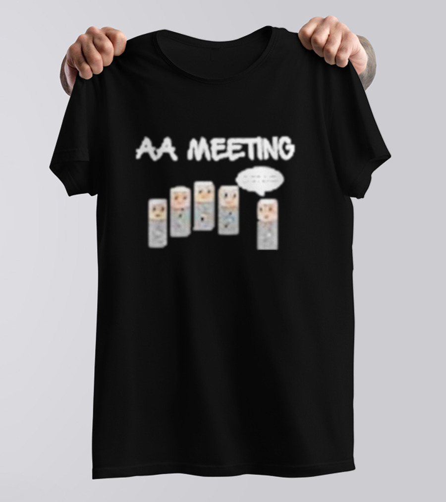 AA Meeting Battery Characters Group Conversation T-Shirt
