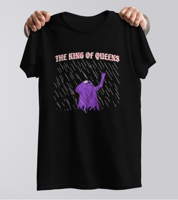 King Of Queens Rainy Purple Figure With Raised Arm T-Shirt