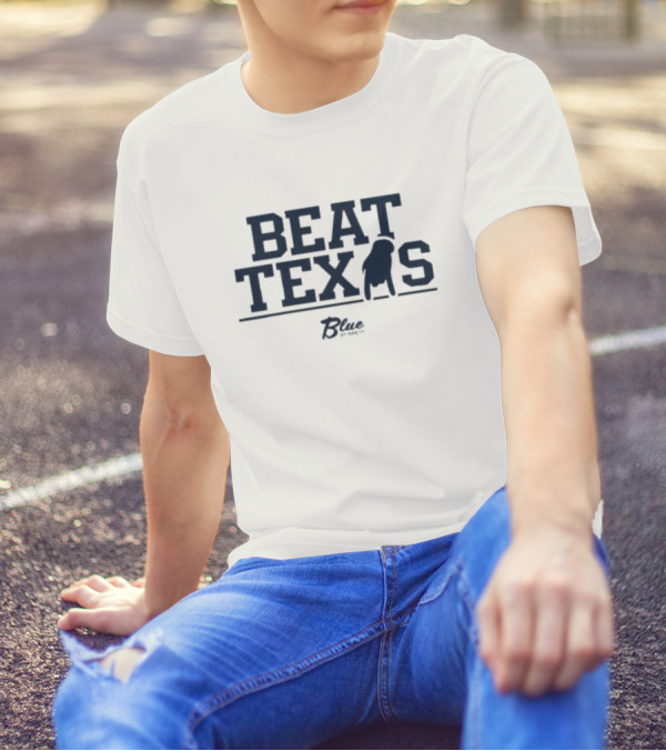 Beat Texas Blue Football Rivalry Spirit T-Shirt