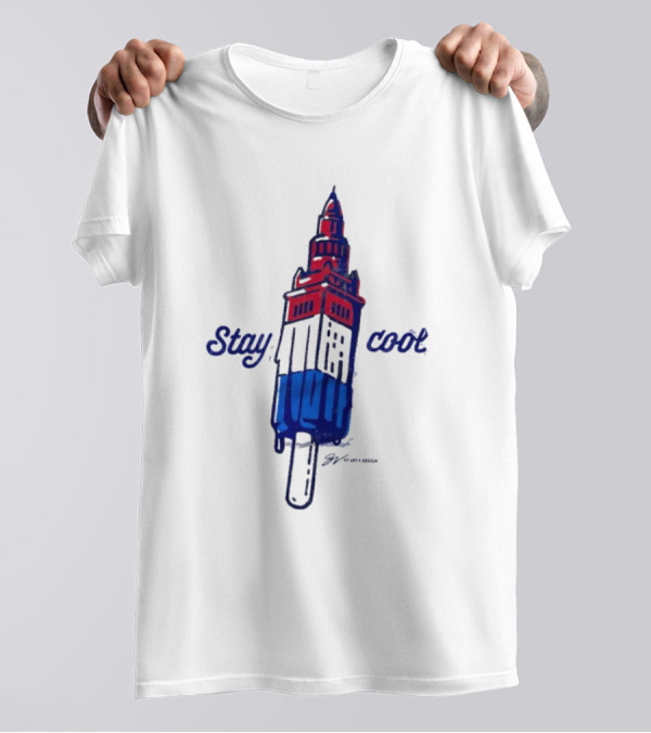 Cleveland Stay Cool Tower Popsicle T-Shirt