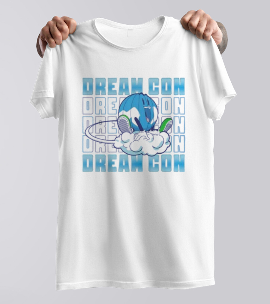 Dream Con Globoy Blue Planet And Sneakers T-Shirt