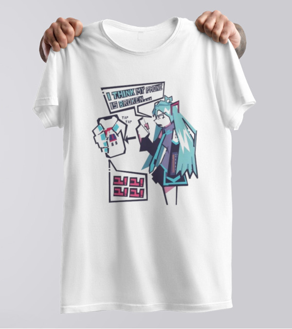 I Think My Phone Is Broken Tap Tap になに Nani Nani T-Shirt