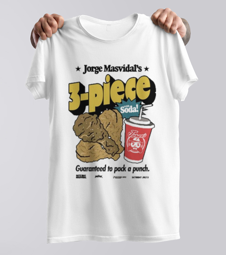 Jorge Masvidal's 3-Piece Soda Guaranteed To Pack A Punch T-Shirt