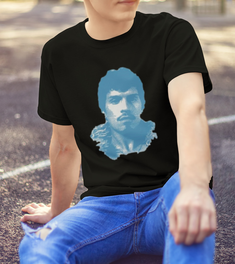 Omar Apollo God Said No Jumbo Blue T-Shirt