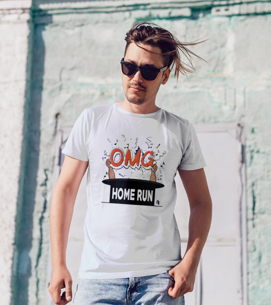 OMG Home Run From Magic Hat With Music Notes T-Shirt