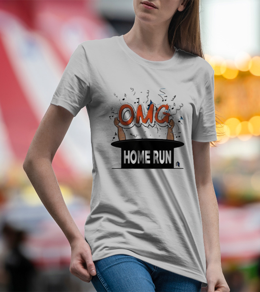 OMG Home Run From Magic Hat With Music Notes T-Shirt