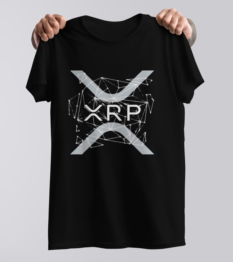 XRP Ripple Logo With Geometric Pattern Elements T-Shirt