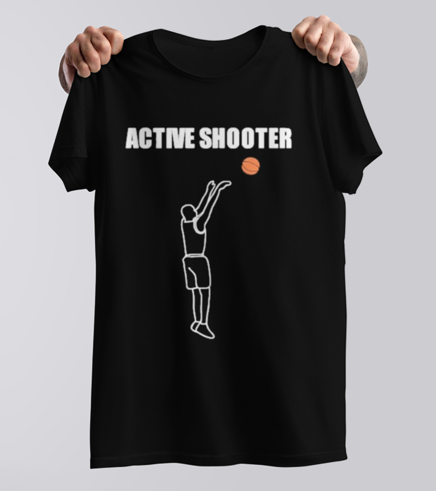 ACTIVE SHOOTER Basketball Silhouette Summerhays Bros T-Shirt