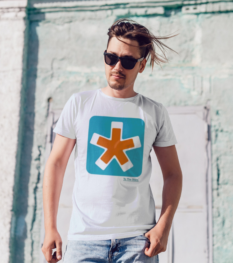 To The Stars Asterisk Icon Bold Colorful T-Shirt