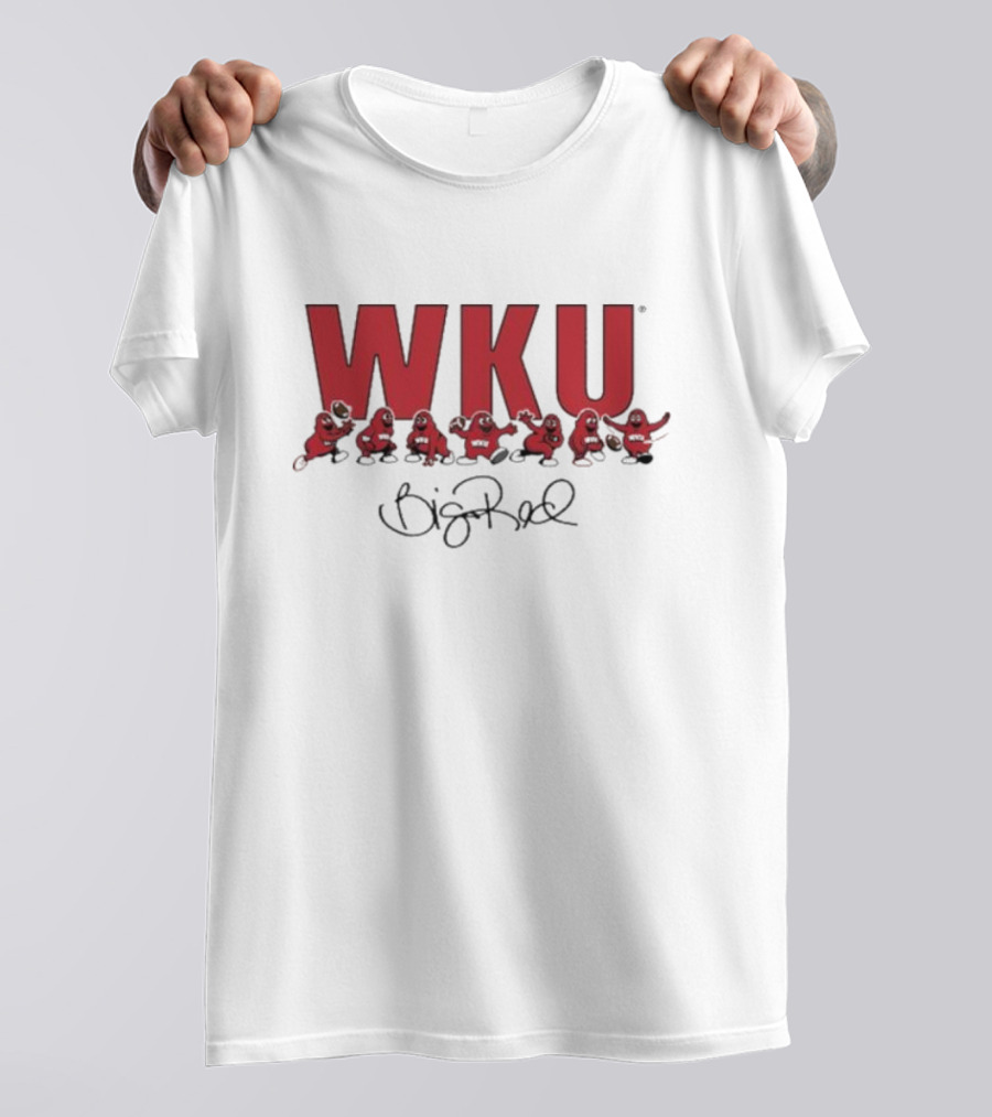 WKU Big Red Signature Football Characters T-Shirt
