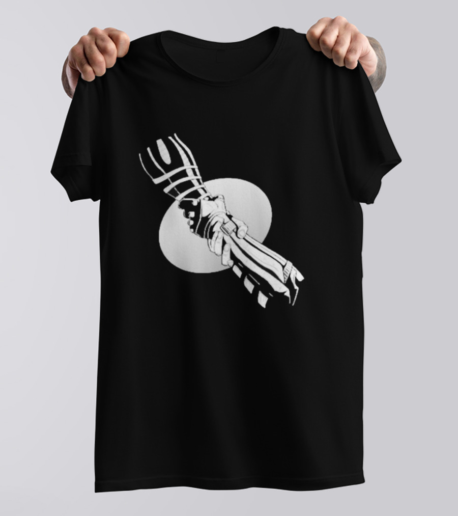 You’re Not Alone Holding Hands Black And White Version T-Shirt