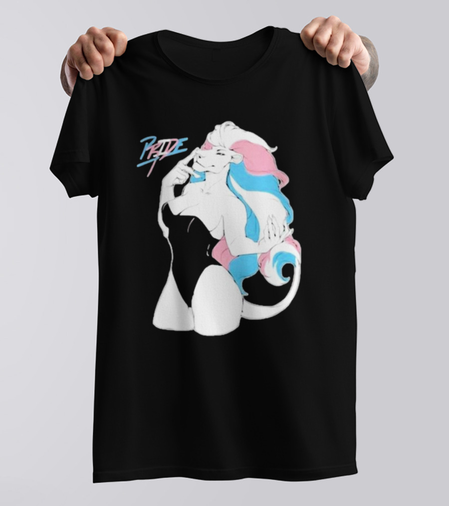 Pride Lioness Trans Flag Colors T-Shirt