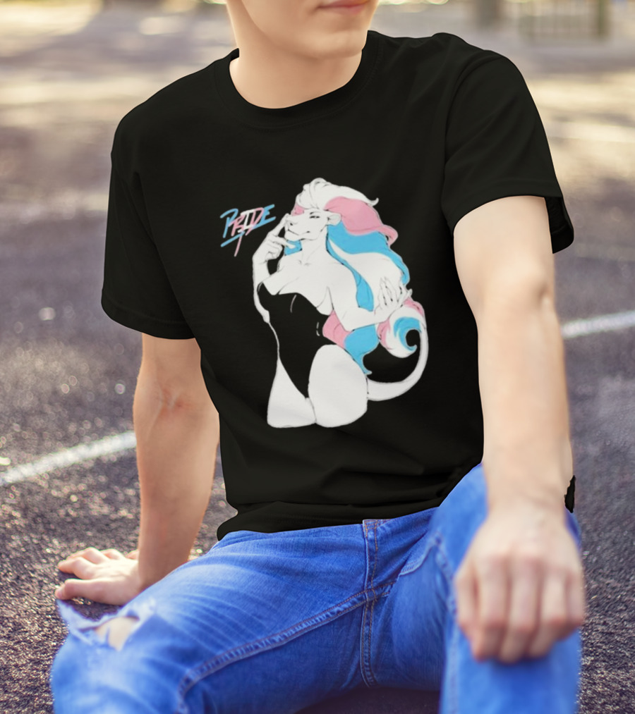 Pride Lioness Trans Flag Colors T-Shirt
