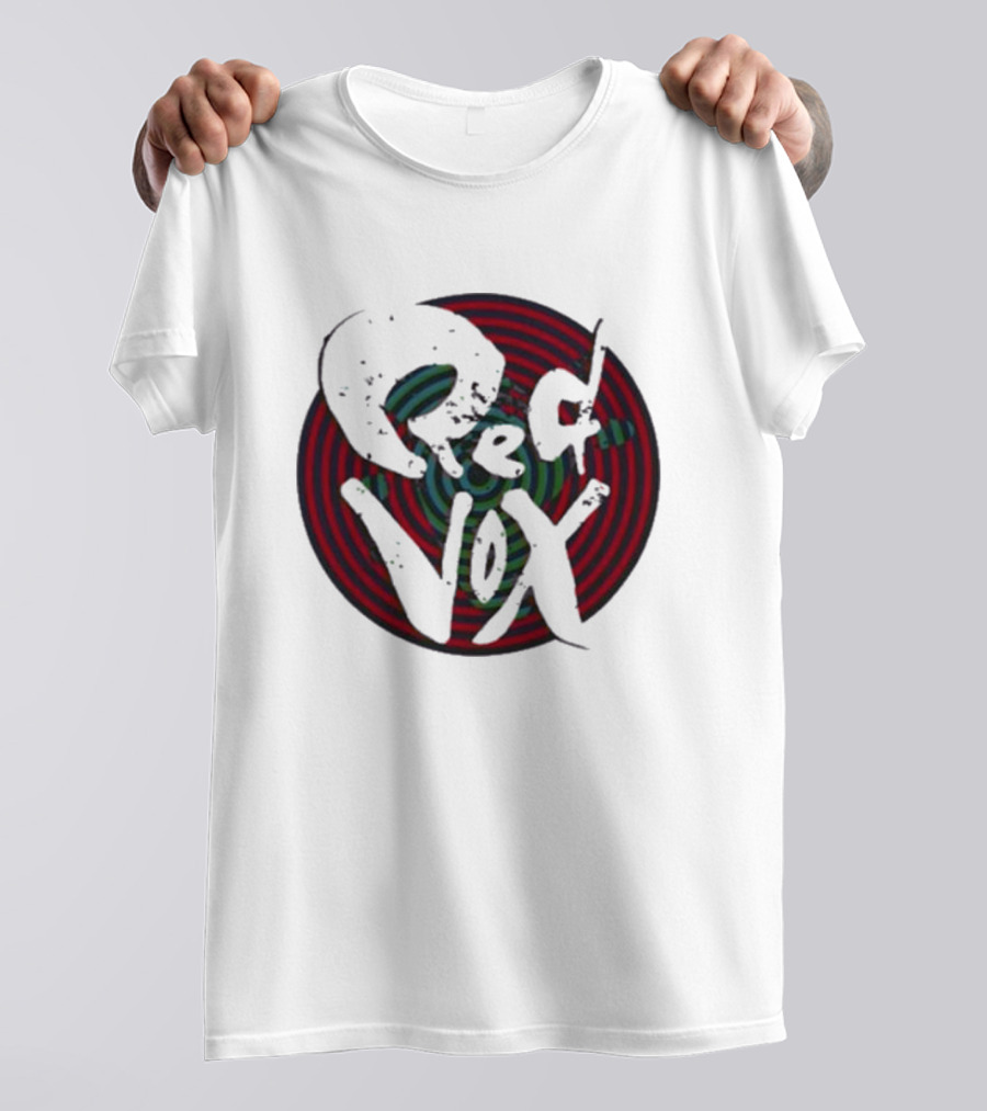 Retroware Red Vox Psychedelic Spiral Retro Vibes T-Shirt