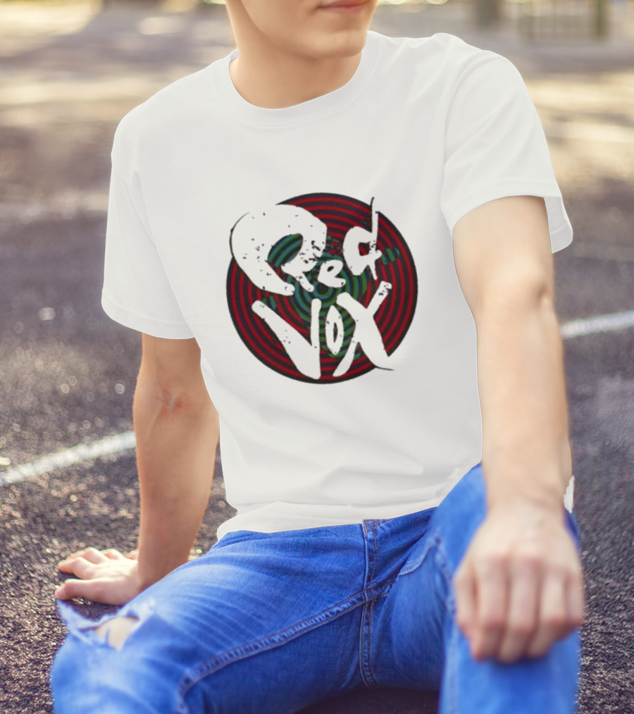 Retroware Red Vox Psychedelic Spiral Retro Vibes T-Shirt