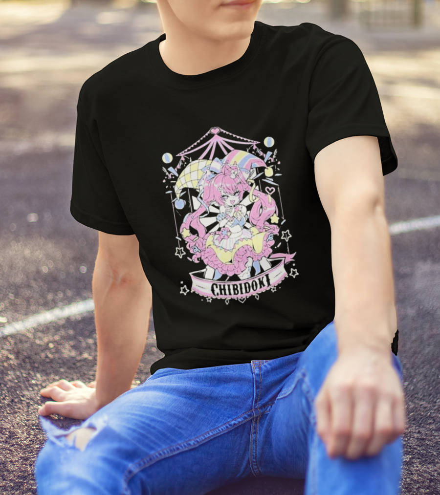 Chibidoki Pastel Circus Jester Kawaii Aesthetic T-Shirt