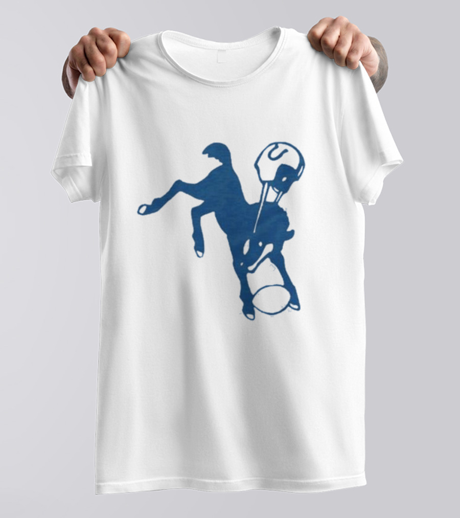 Indianapolis Colts 61 Blue Horse T-Shirt