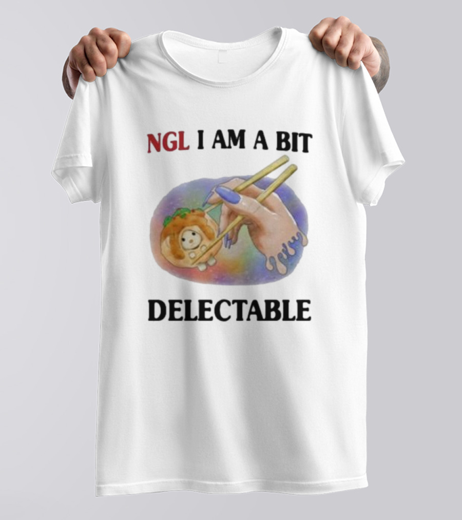 Jmcgg NGL I Am A Bit Delectable Sushi Roll With Cute Character T-Shirt