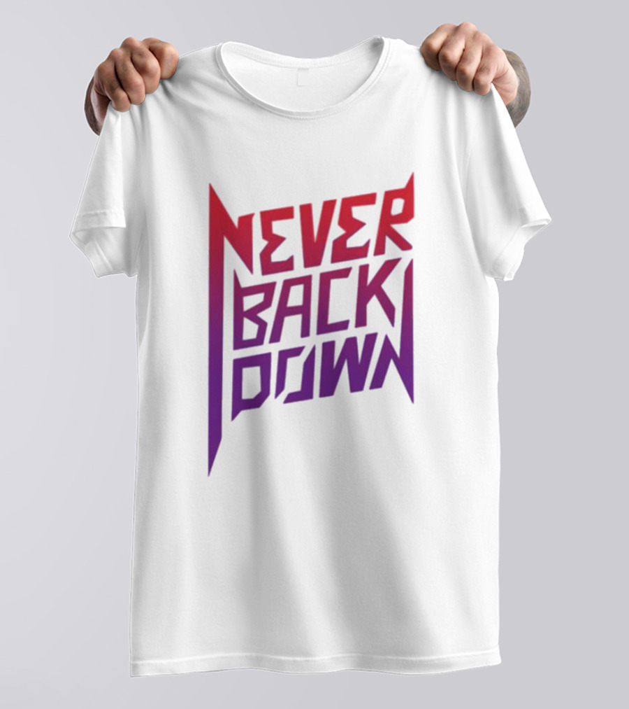 Nick Eh 30 Never Back Down Retro Gradient T-Shirt