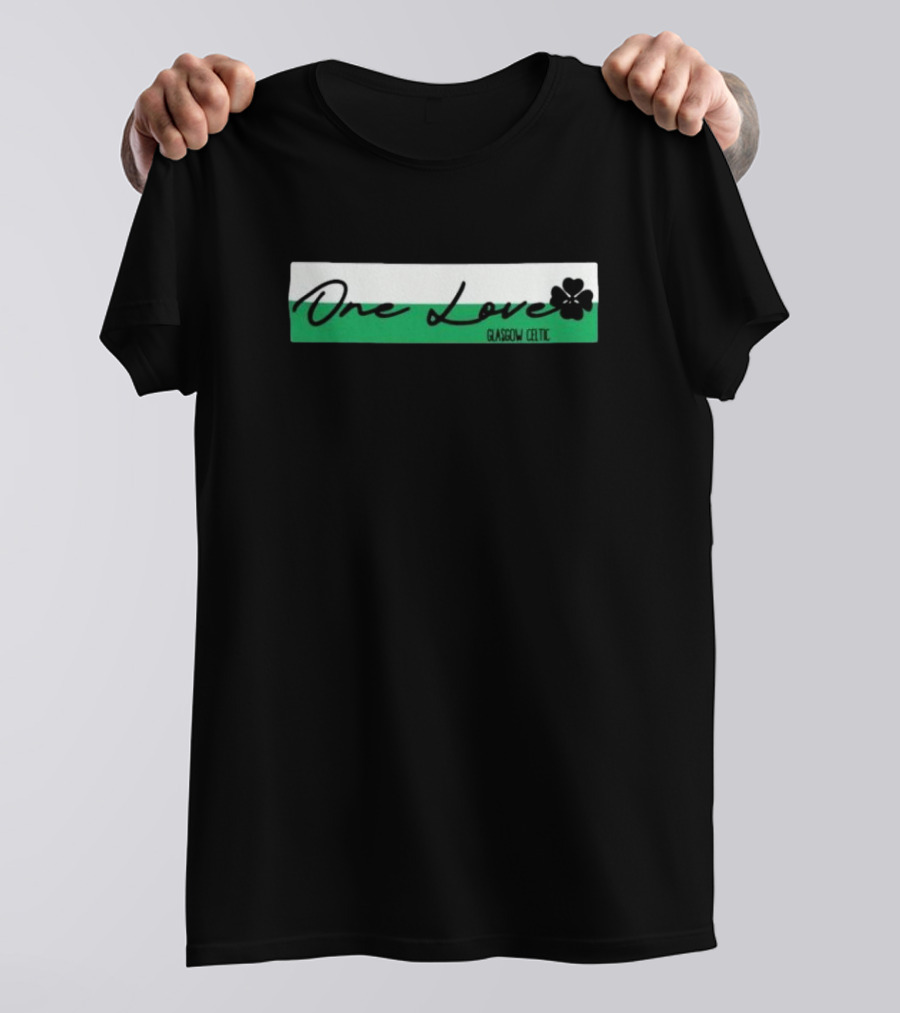 One Love Glasgow Celtic Shamrock T-Shirt