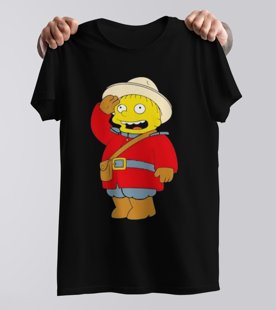The Simpsons Ralph Mountie Canada Costume T-Shirt