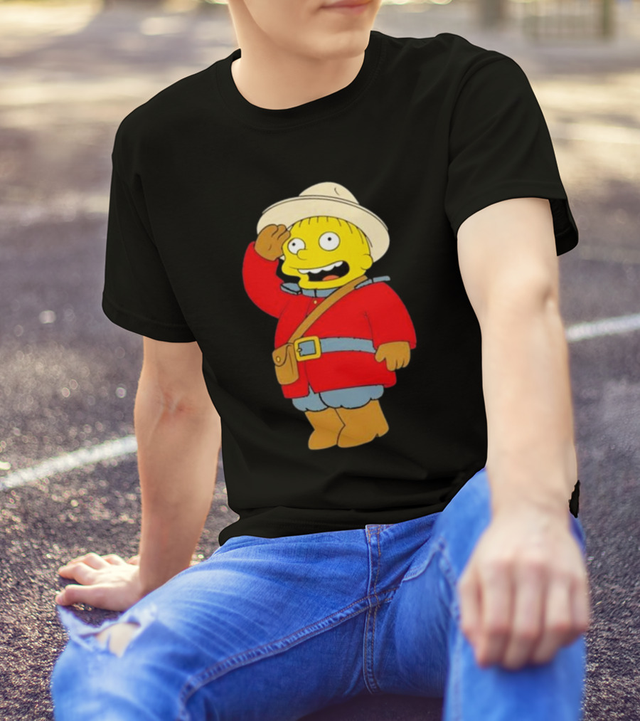 The Simpsons Ralph Mountie Canada Costume T-Shirt