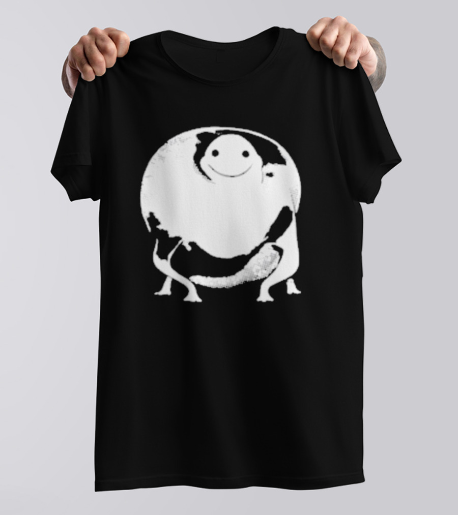 Marble City Pizza Cow Happy Black And White Smiling Cow T-Shirt