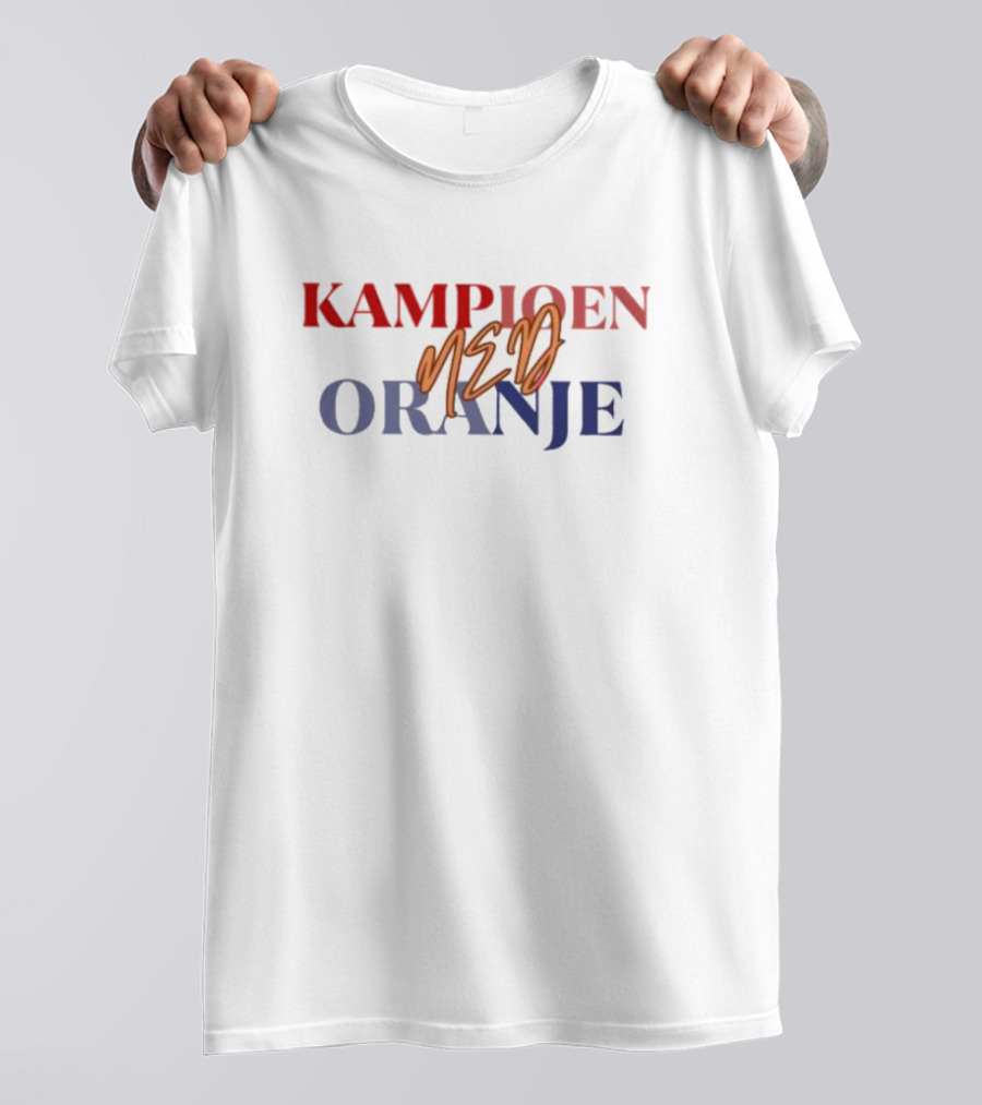 Kampioen Neder Oranje Pays-bas Champion T-Shirt
