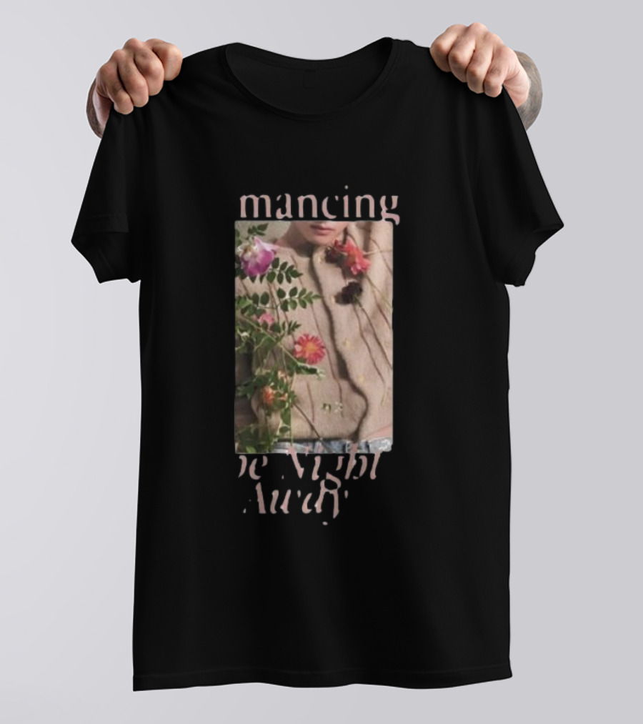 Romancing The Night Away Floral Slow Dancing T-Shirt