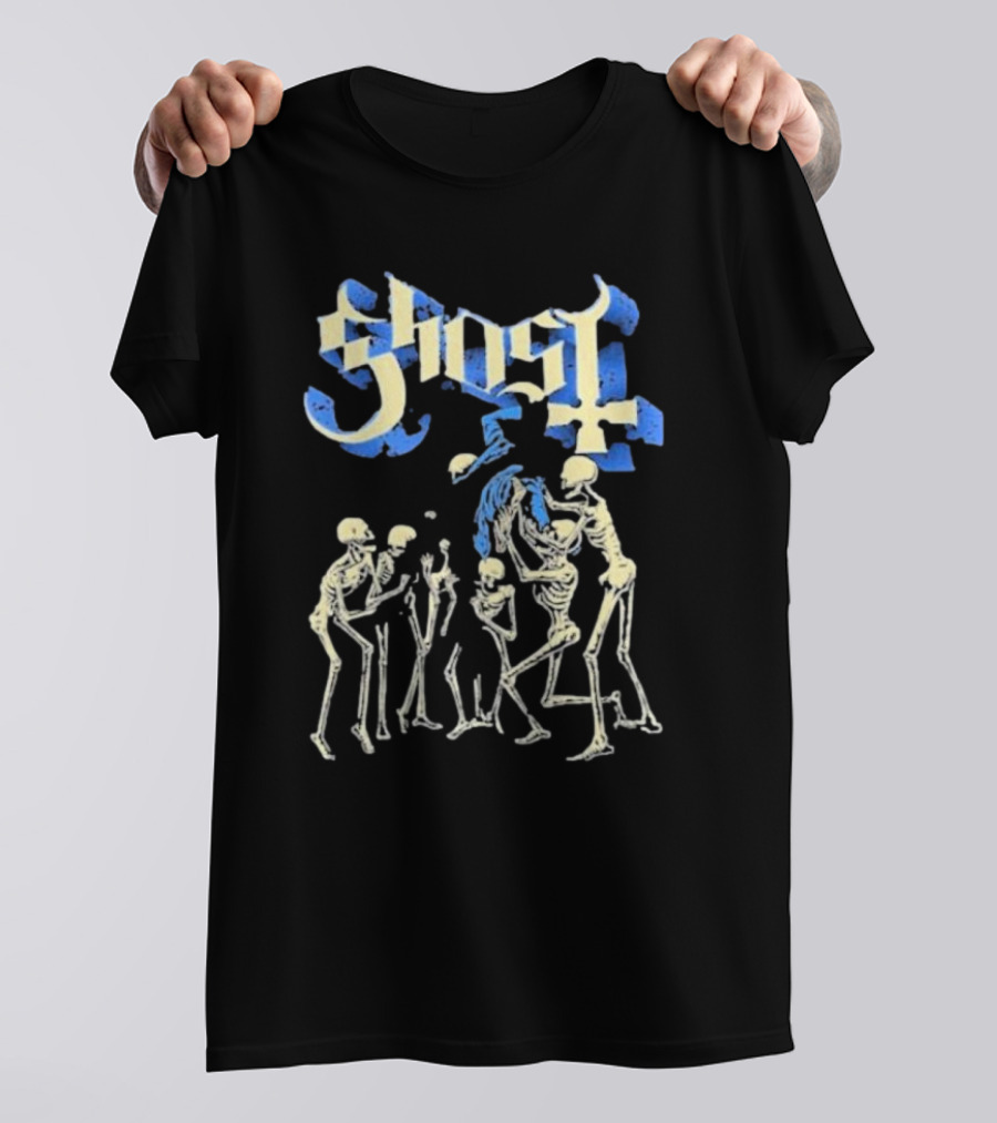 Ghost Band Skeletons Ritual Scene T-Shirt
