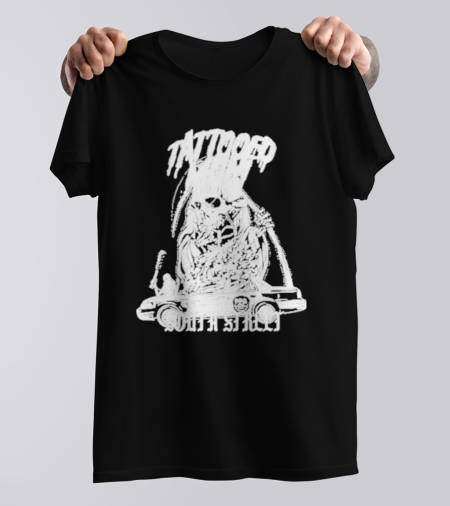 Tattooed Mom South Street Skeleton Car T-Shirt