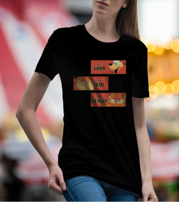 The Good The Bad The Hungry Garfield And Odie T-Shirt