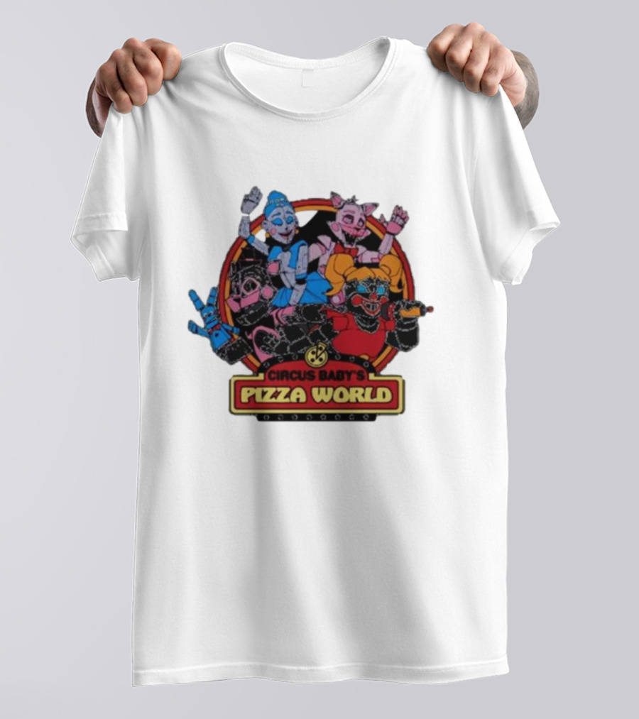 Circus Baby's Pizza World Sister Location Animatronic Characters T-Shirt