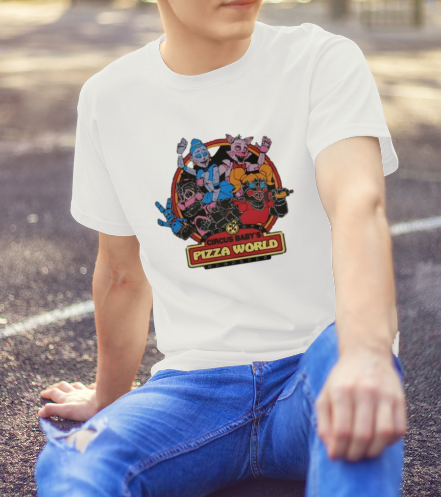 Circus Baby's Pizza World Sister Location Animatronic Characters T-Shirt
