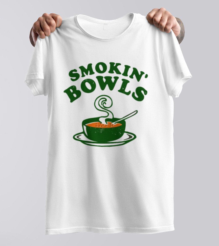 Smokin’ Bowls Soup With Spoon And Swirling Steam T-Shirt
