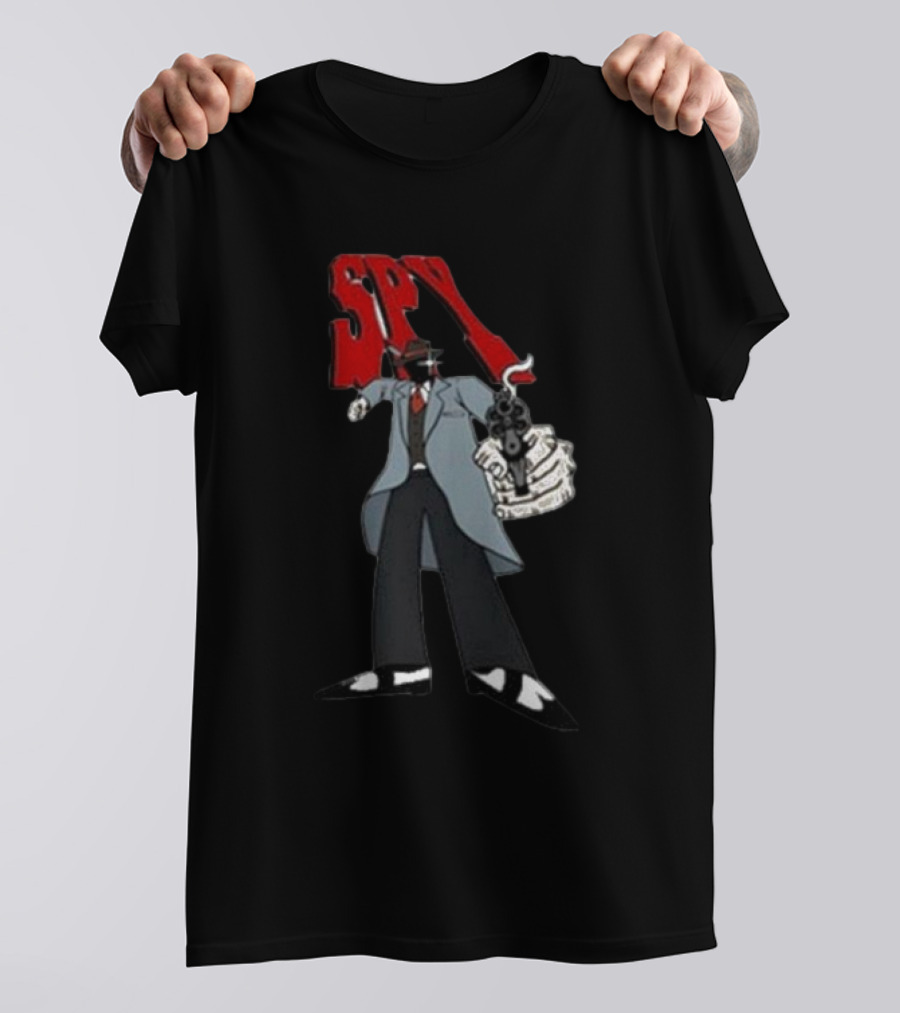 Spy Mobster Gunman Artwork Worldwide T-Shirt