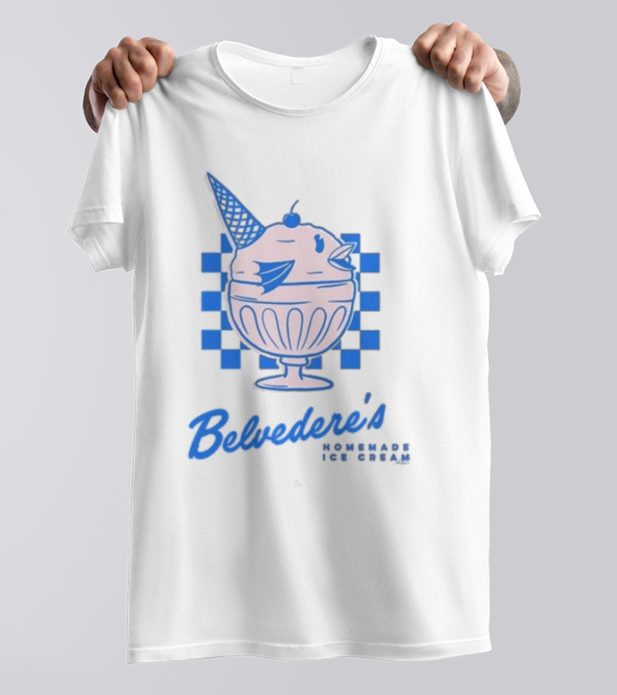 Belvedere's Homemade Ice Cream Vanilla Fish Cone T-Shirt