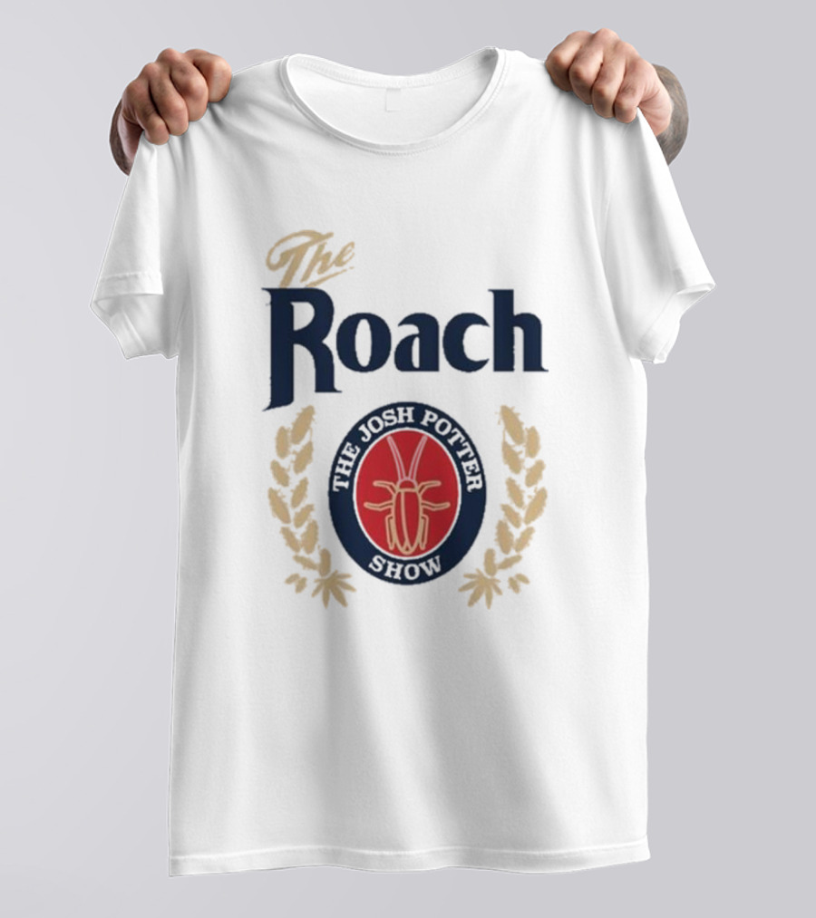 The Josh Potter Show The Roach Emblem With Laurel Wreath And Insect T-Shirt