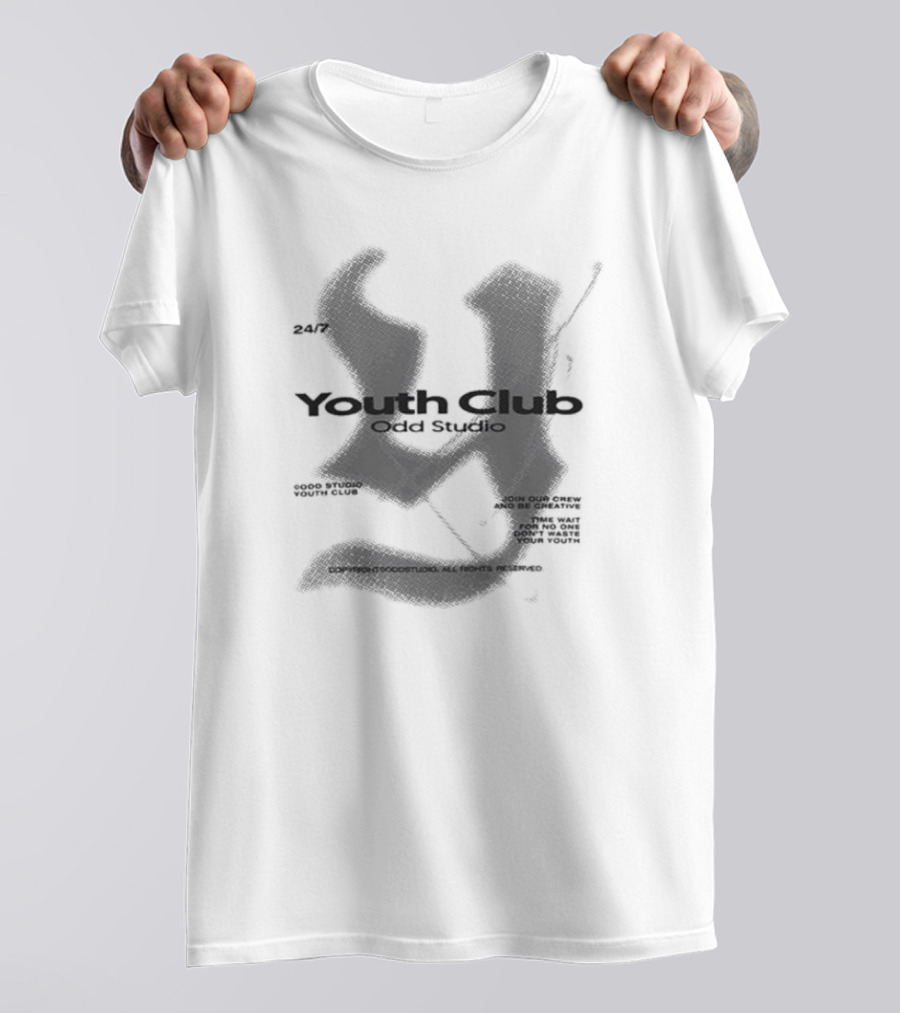 Youth Club Odd Studio 24/7 Good Studio Alternative Youth Crew T-Shirt