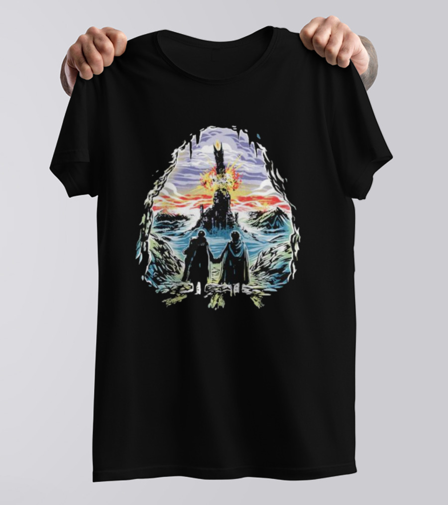 Project One Ring Mount Doom Journey Frodo Sam Image T-Shirt