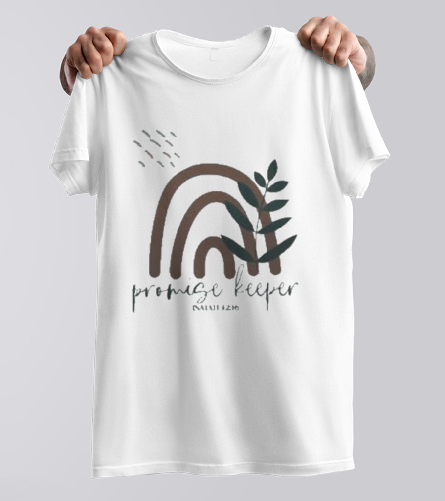 Promise Keeper Isaiah 42 16 Rainbow And Leaves T-Shirt