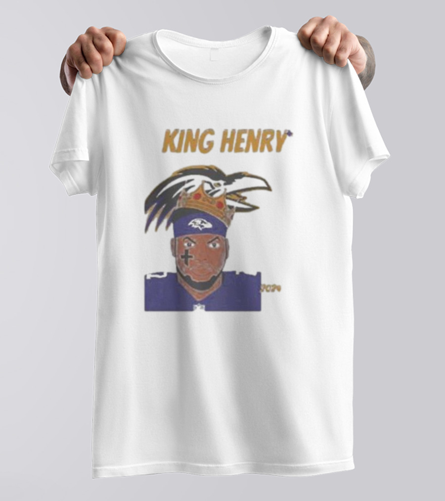 Ravens Football King Henry Baltimore NFL T-Shirt